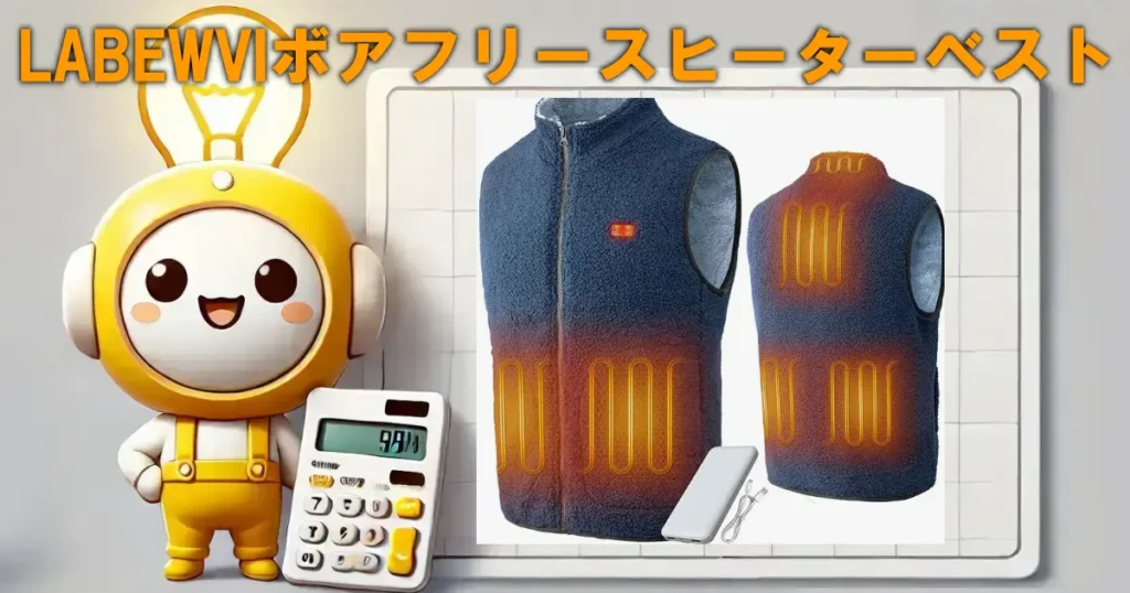 LABEWVIボアフリースヒーターベスト