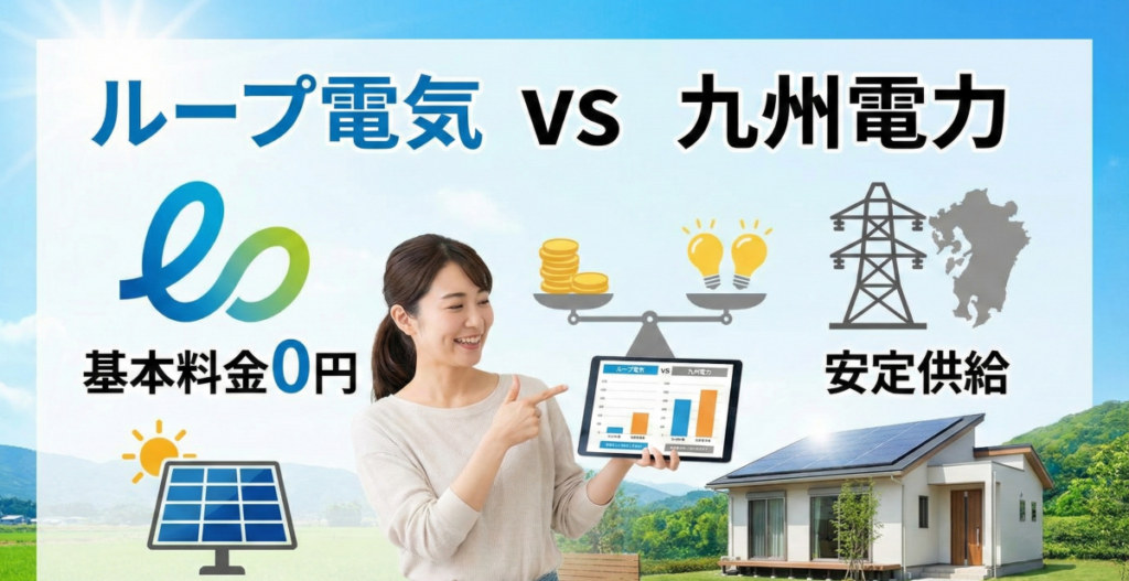 ループ電気と九州電力はどっちが安い？家計に優しい選び方のコツを解説