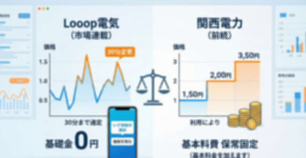 ループ電気と関西電力を比較して分かった最適な選び方