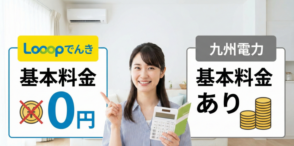 ループ電気と九州電力を比較して見えたお得な理由