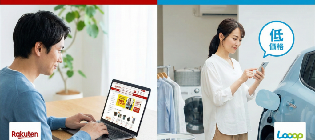 ループでんきと楽天電気を比較し生活に合う方を選ぶ