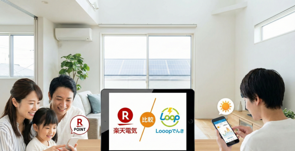 ループでんきと楽天電気を比較して家計を節約するためのポイントを解説！