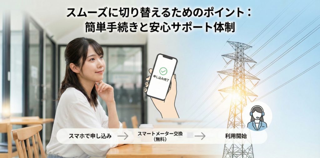 ループ電気のリボンエナジーへスムーズに切り替えるためのポイント