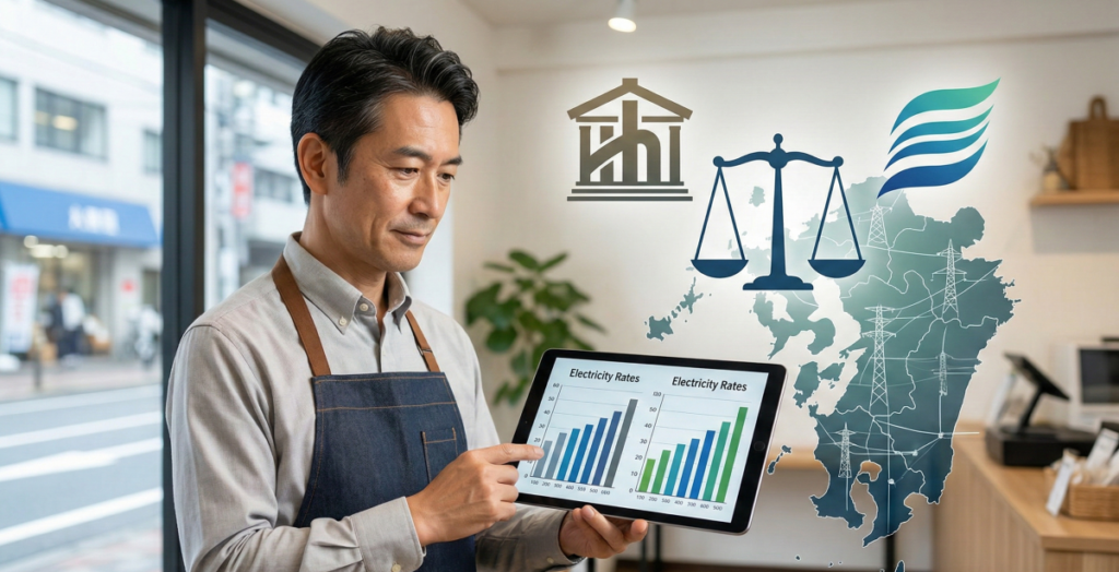 ハルエネ電気と九州電力を徹底比較！法人や店舗が知っておきたい料金の仕組み