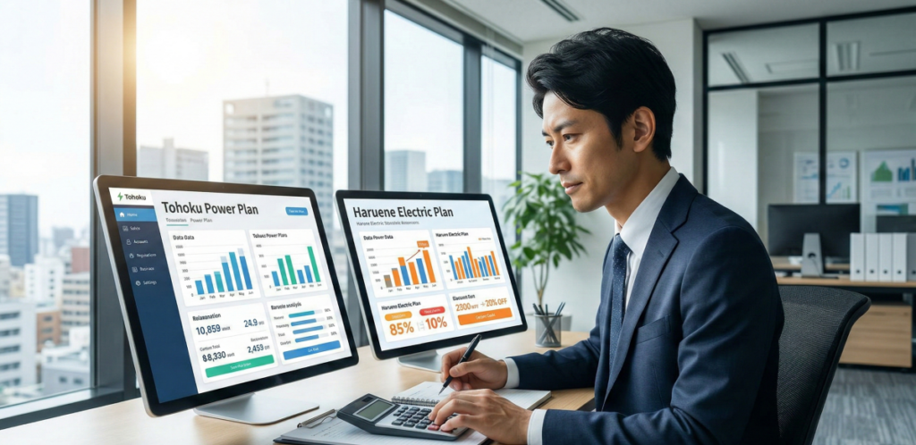 ハルエネ電気と東北電力を徹底比較