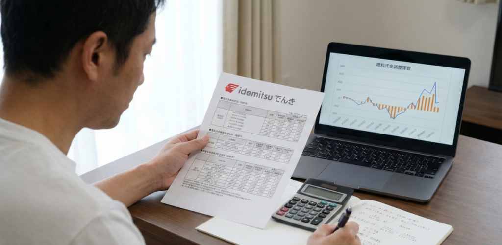 idemitsuでんきの値上げで高いと感じる原因を料金表から探る