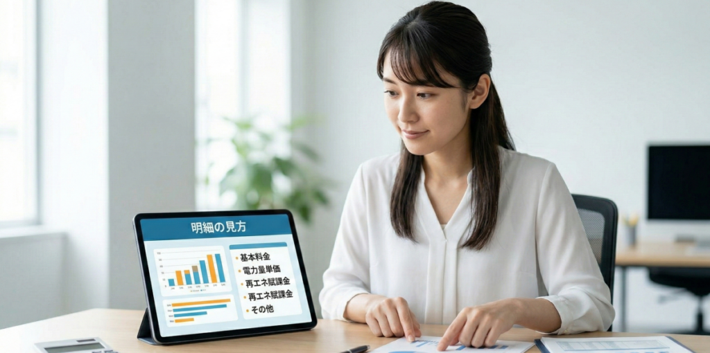 ハルエネの電気単価を知るための基本料金と明細の見方