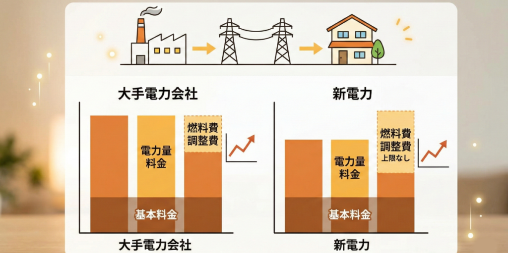 エルピオでんきと東京電力を比較して分かった料金の仕組み