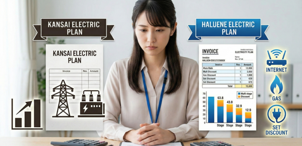 ハルエネ電気と関西電力を比較して分かった料金の仕組み